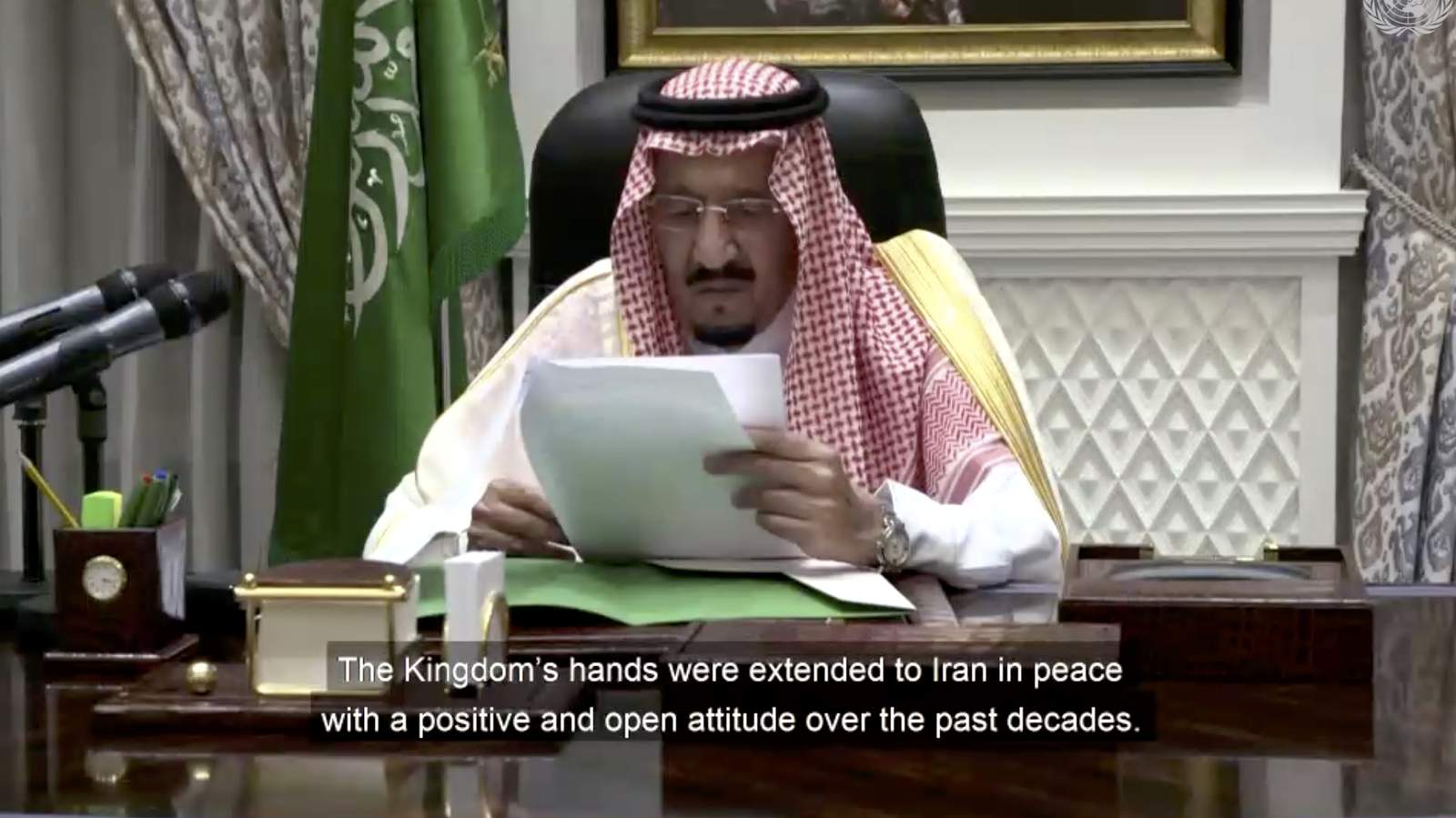 Saudi king's rare address to UN showcases monarch in charge