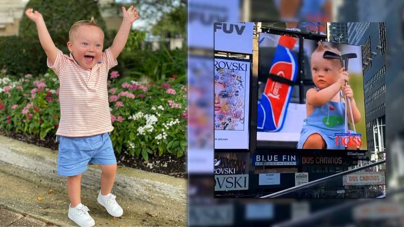 Local 3-year-old featured in Times Square video promoting Down syndrome awareness