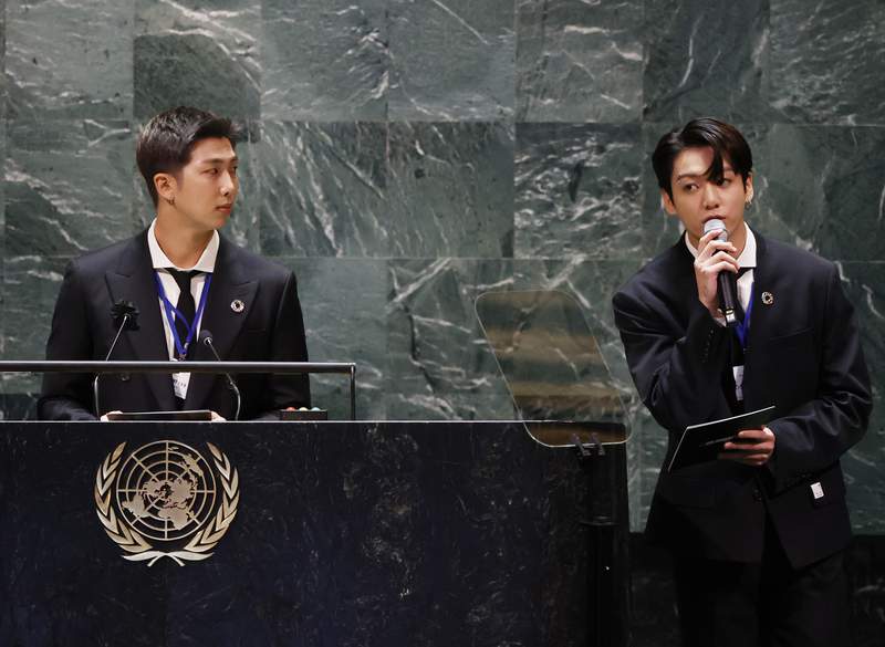 K-pop stars BTS dip into global diplomacy at UN gathering