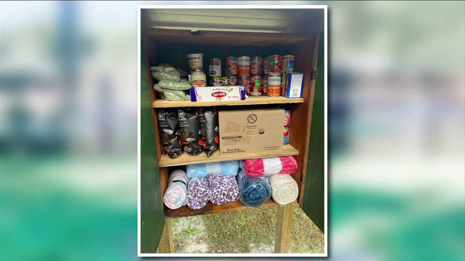 Blessing box in Baker County allows people to give and take anonymously
