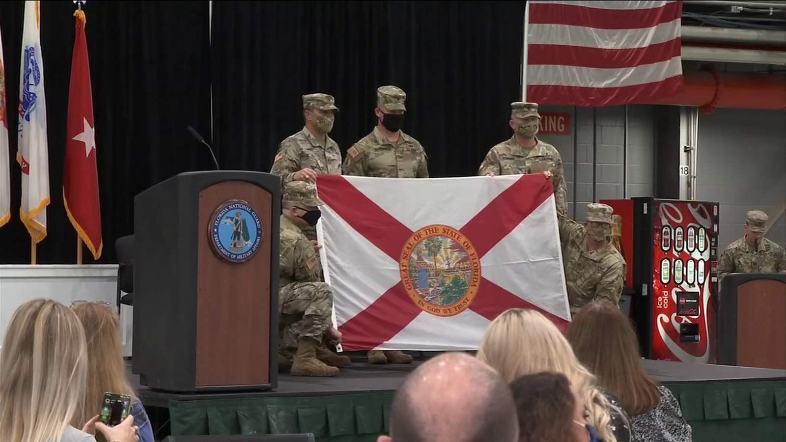 40 members of Florida National Guard celebrated at Cecil Airport deployment ceremony