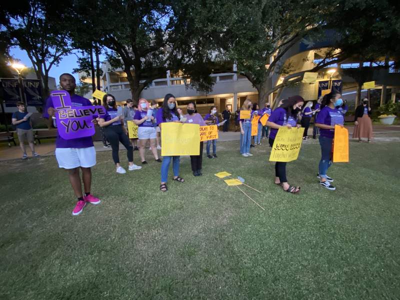 March at UNF brings awareness to victims of domestic violence