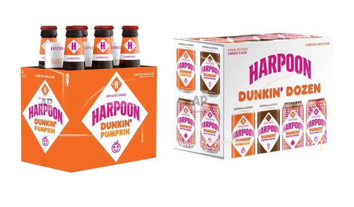 Dunkin and Harpoon Brewery launch donut-infused beers.