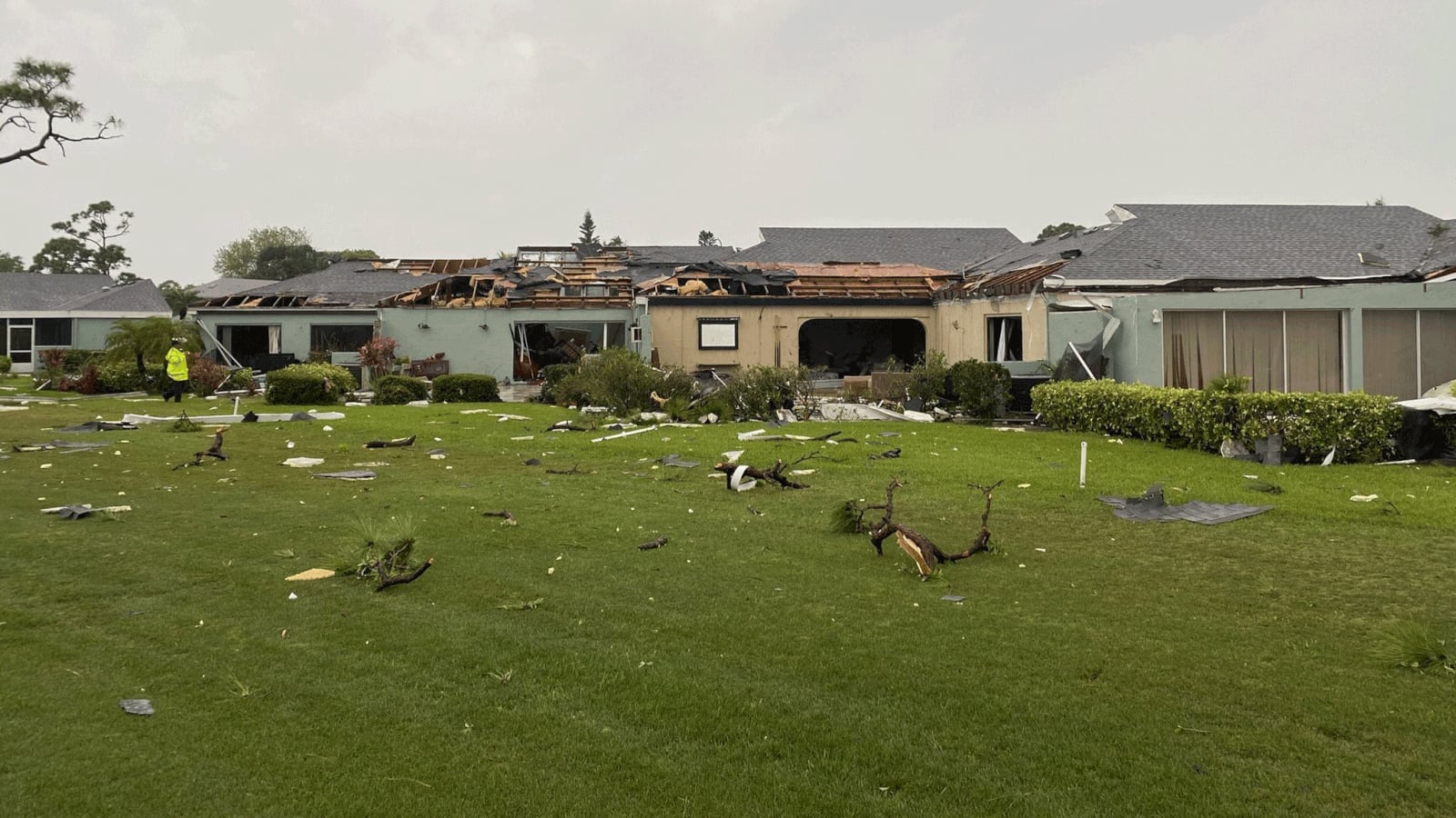Storm damages homes on Florida’s Gulf Coast