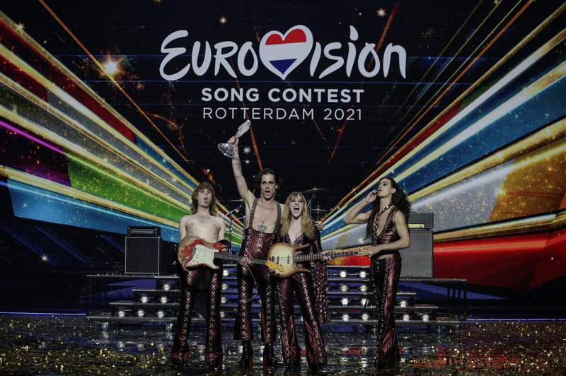 Rock band Maneskin wins Eurovision Song Contest for Italy