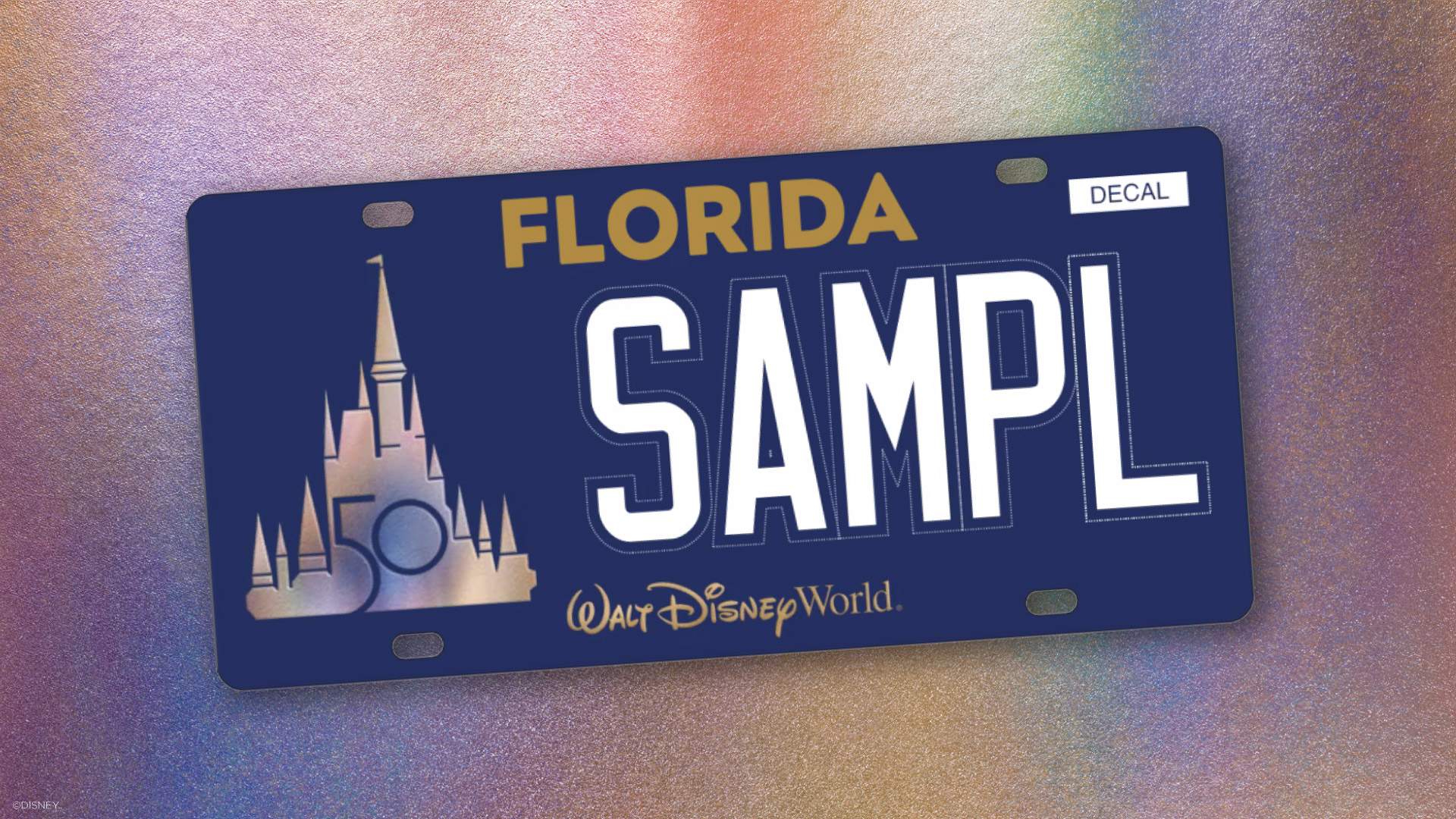 Oh Boy! Florida to get first-ever Walt Disney World license plate
