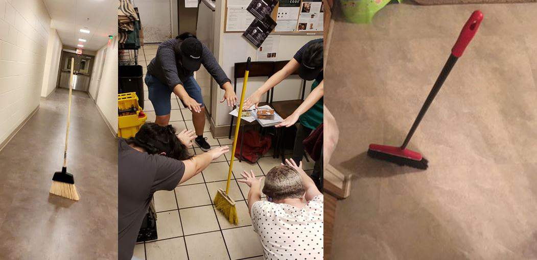 #Broomchallenge: Broom can stand on own any given day