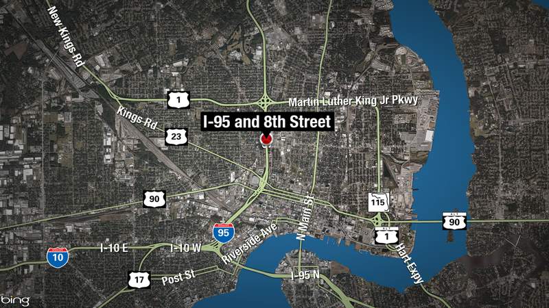 Pedestrian hit, killed on I-95 near UF Health Jacksonville, troopers say