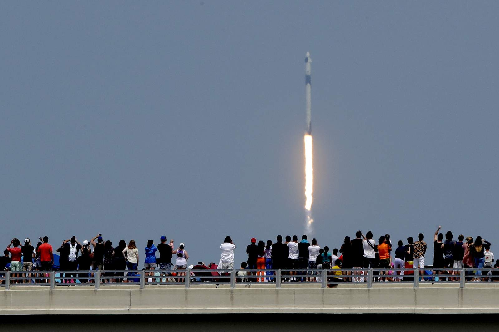 Launch gives spectators pride, reprieve from troubled times