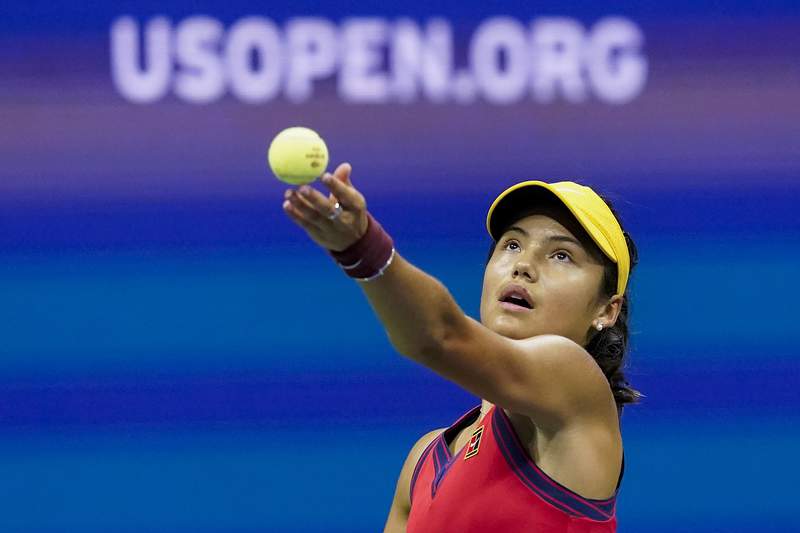 The Latest: Raducanu sets up all-teenager US Open final