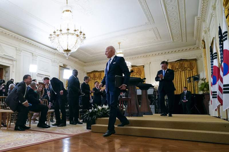 The Latest: Biden says his party 'still supports Israel'