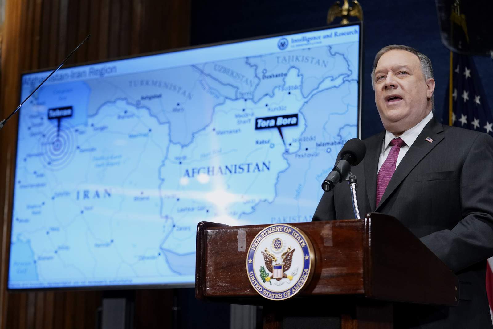 Pompeo hits Iran for al-Qaida support on his way out