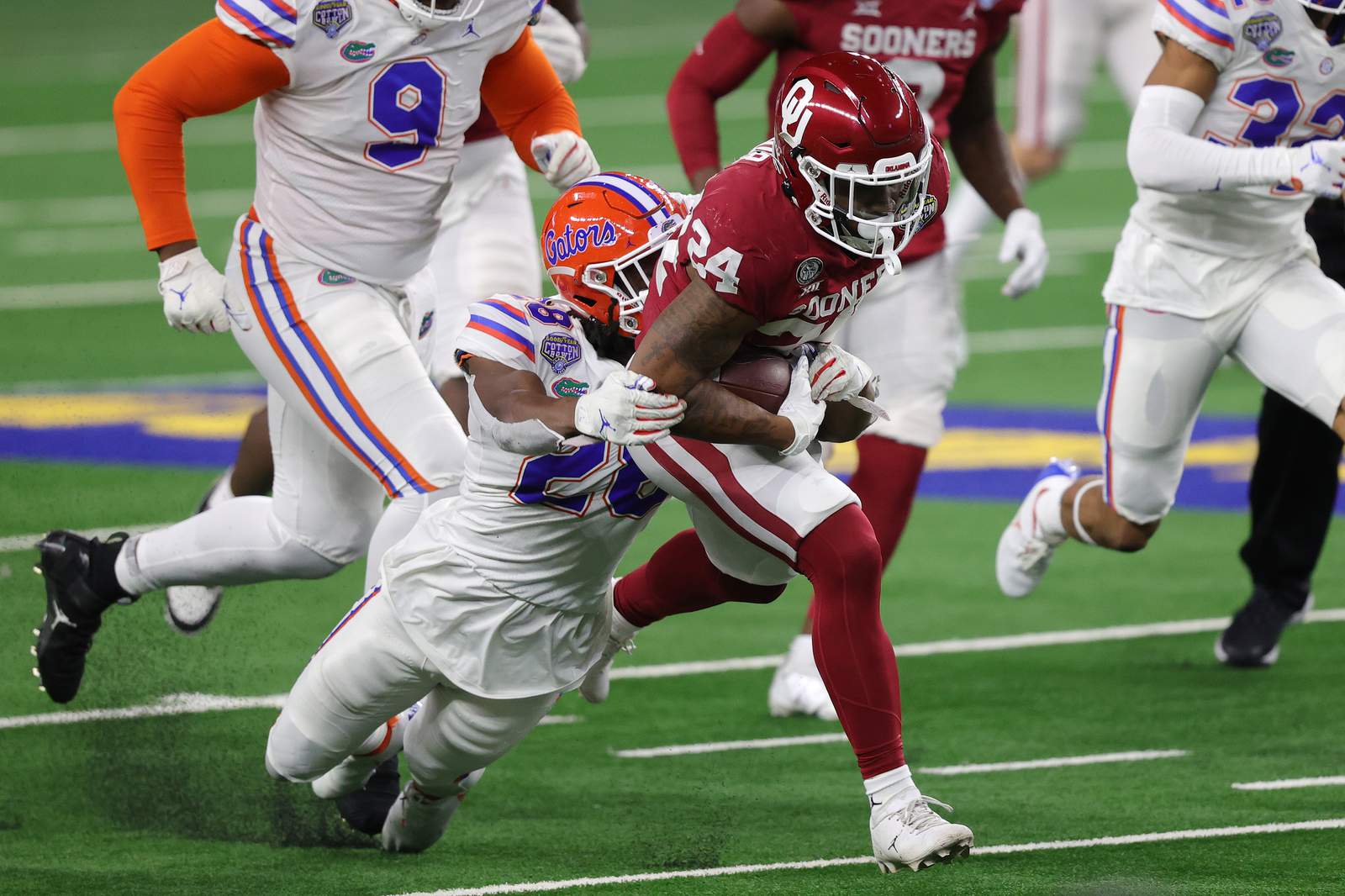 Gators rattled: No. 8 Oklahoma routs Florida in Cotton Bowl