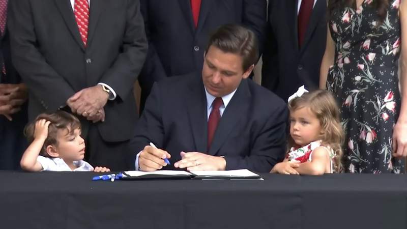 Gov. DeSantis visits Palm Valley to showcase help for military dependents, new veterans