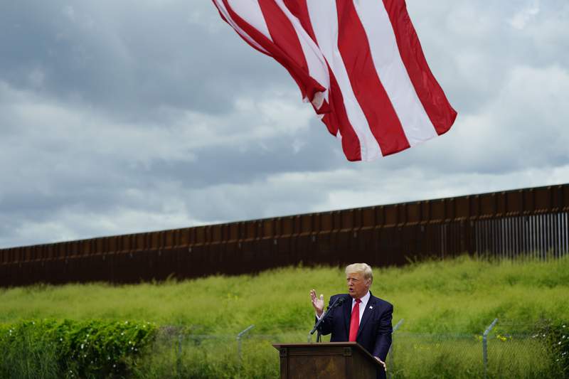 GOP embraces Trump during visit to Texas, border wall
