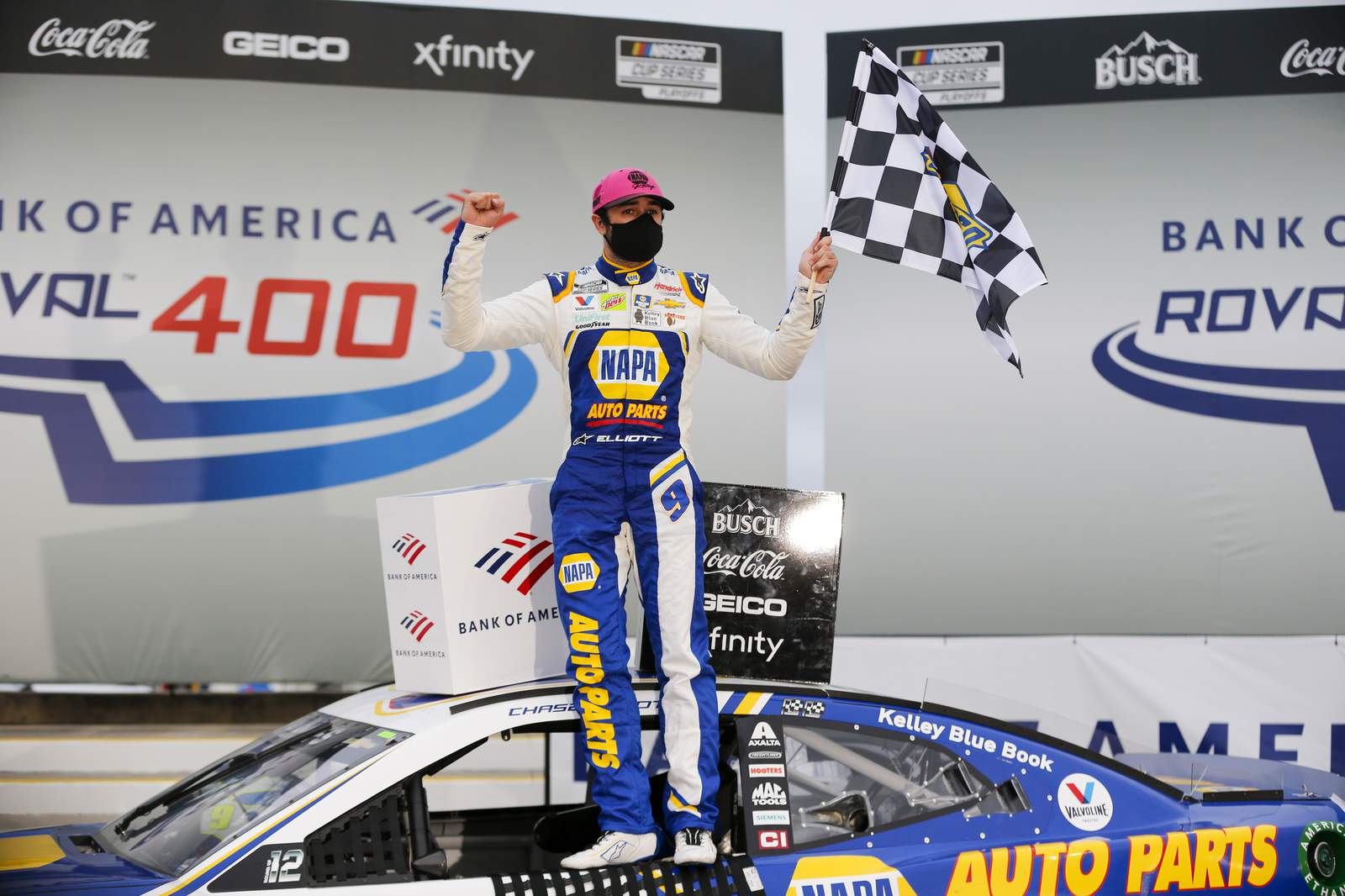 Elliott wins at Roval as champ Busch bounced from playoffs