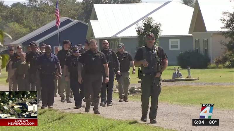 Hundreds of officers comb Nassau County woods in search suspect in deputy’s murder