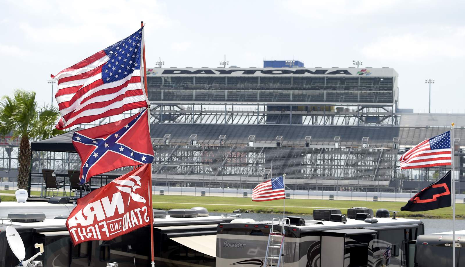 Breaking with tradition, NASCAR bans Confederate flag at events