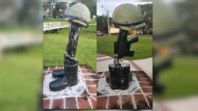Juvenile charged in vandalism to veterans monument at Green Cove Springs park
