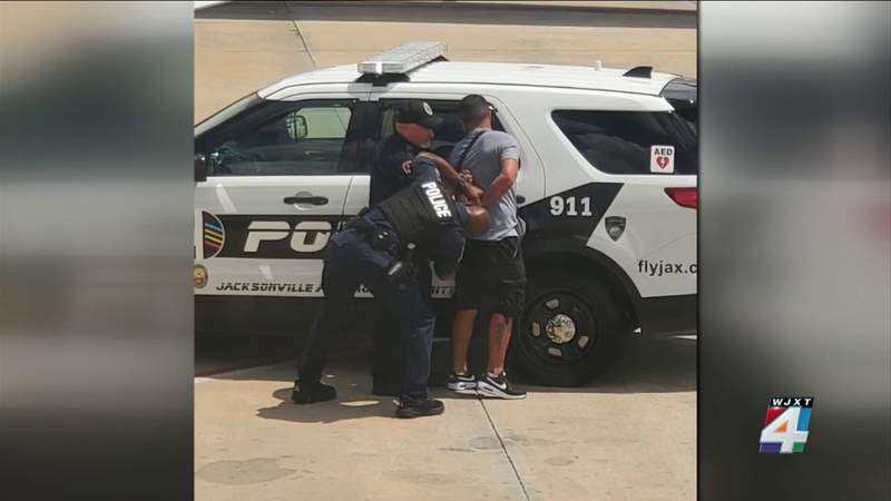 Police arrest belligerent passenger on flight at Jacksonville International Airport