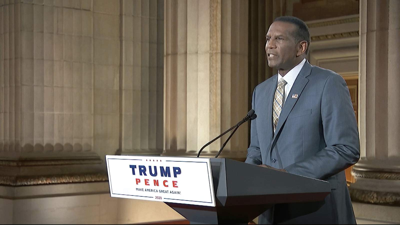 Black GOP House candidate praises Trump in convention speech