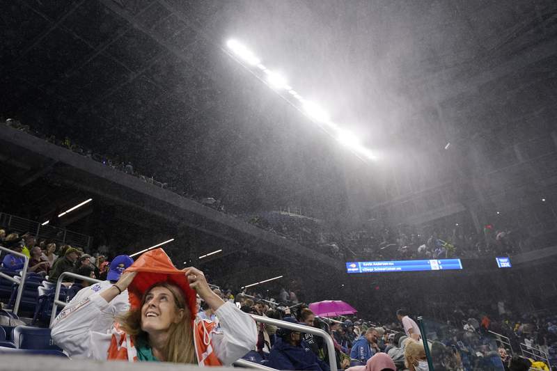 Remnants of Hurricane Ida hit US Open, creating some chaos