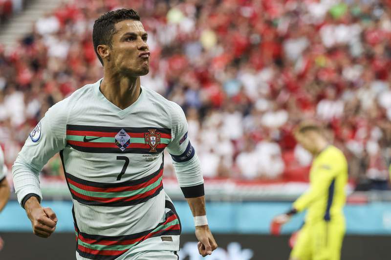 Ronaldo scores 2, Portugal beats Hungary 3-0 at Euro 2020