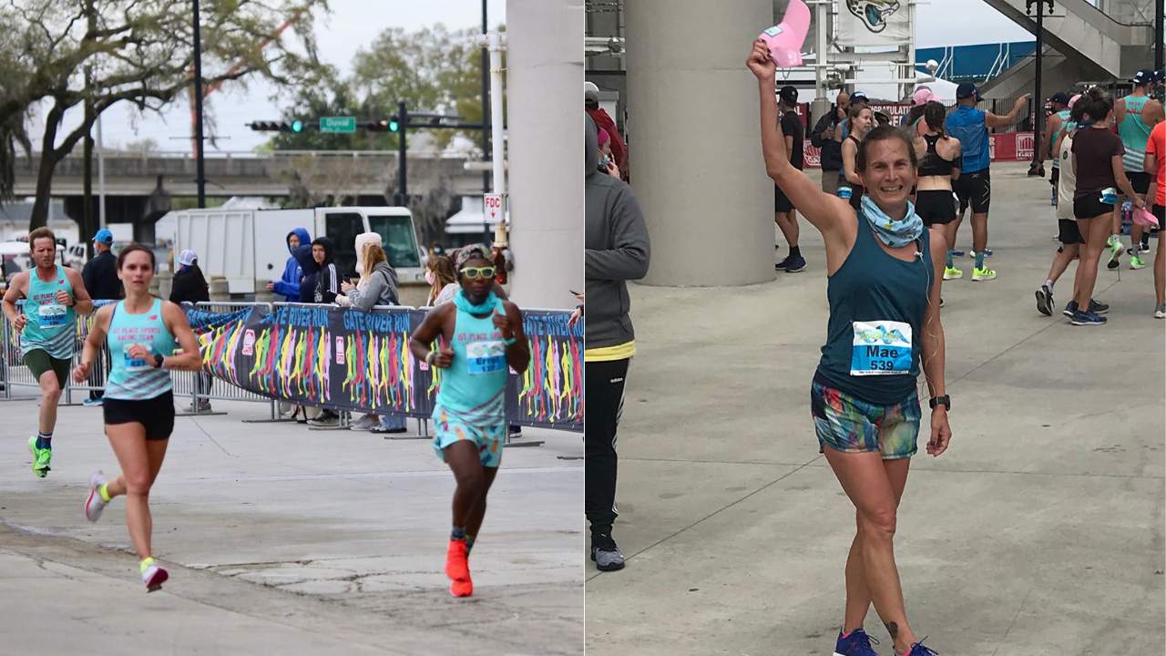 Two of the fastest women at the Gate River Run gave birth shortly before racing