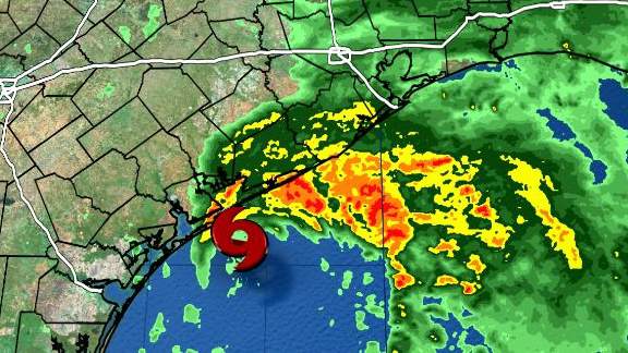 Nicholas strengthens to hurricane ahead of Texas landfall