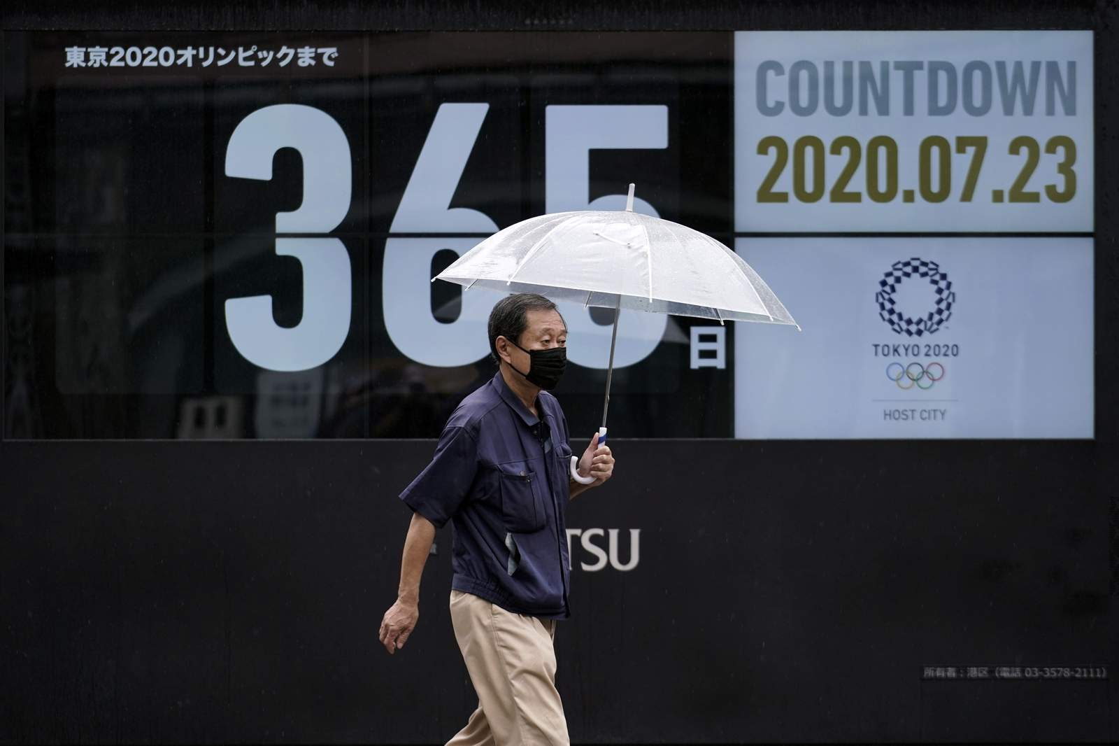 Postponed Tokyo Olympics hit 1-year-to-go mark -- again