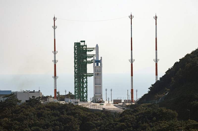 S Korea test launches 1st domestically made space rocket
