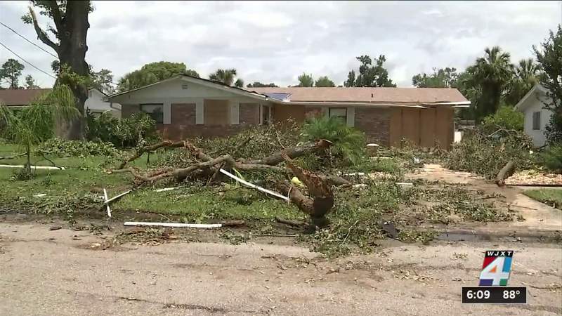 Neighborhoods begin recovery from Elsa tornado damage in Jacksonville