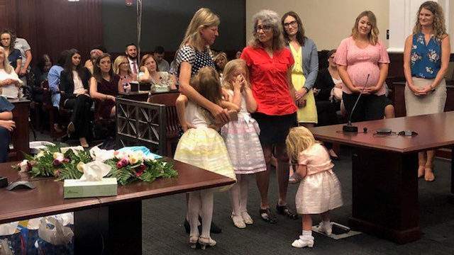 Foster children united with new adoptive moms before Mother's Day