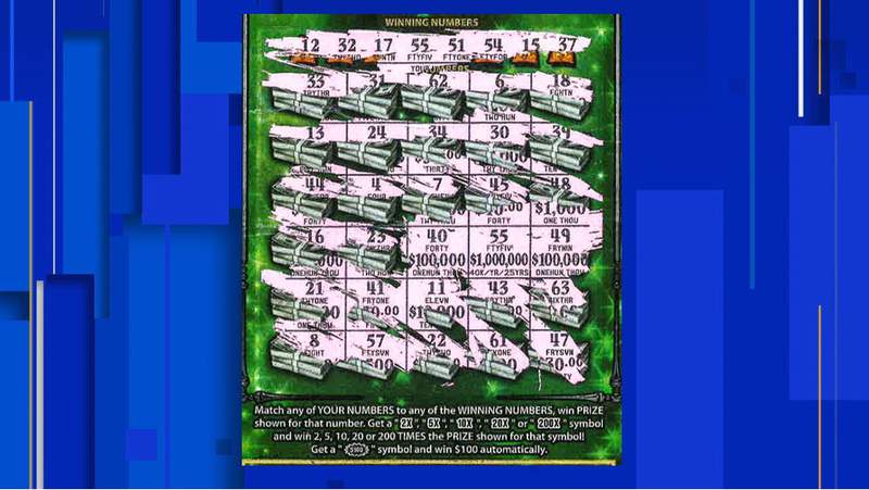 Jacksonville woman claims $1 million top prize from Florida Lottery