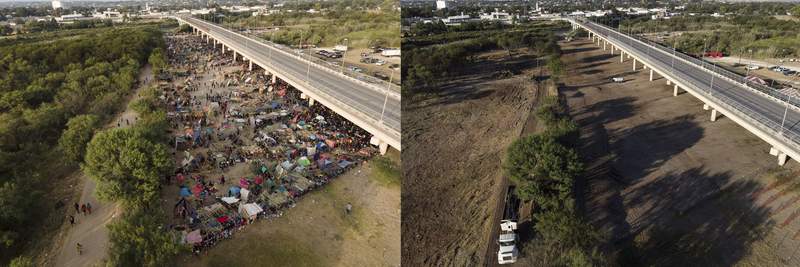 Texas border crossing where migrants made camp to reopen