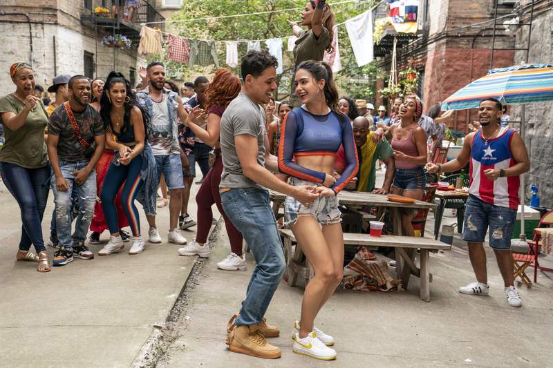 'In the Heights' makes muted debut, edged by 'A Quiet Place'