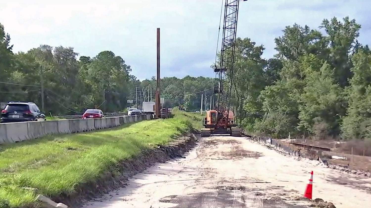 Man freed after crane working on Clay County bridge project falls