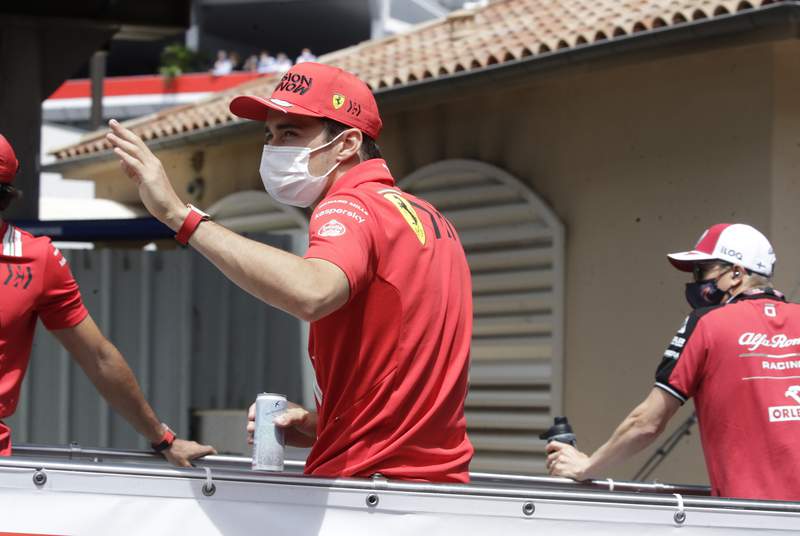 Ferrari's Charles Leclerc out of Monaco GP after taking pole