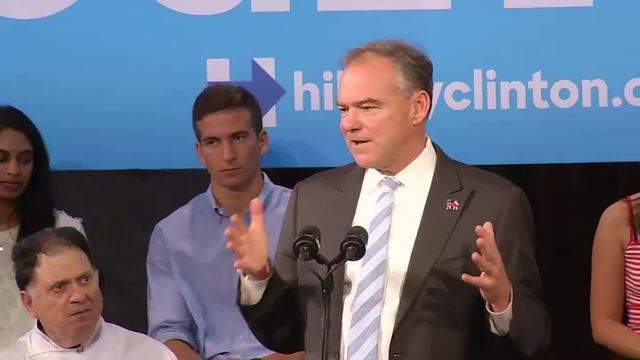Kaine cancels scheduled stop in Jacksonville