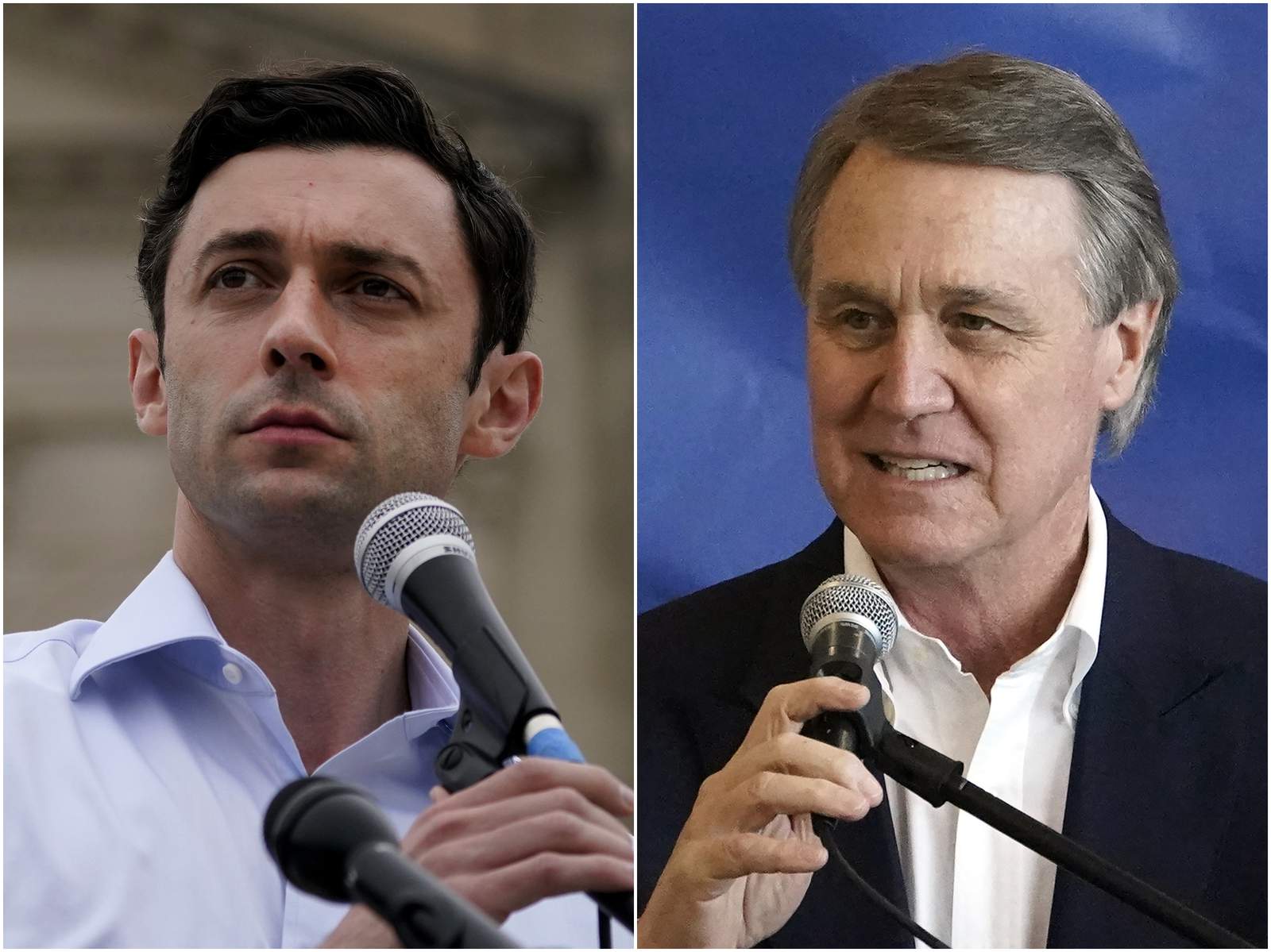 Who are Jon Ossoff and David Perdue and where do they stand on 18 issues?