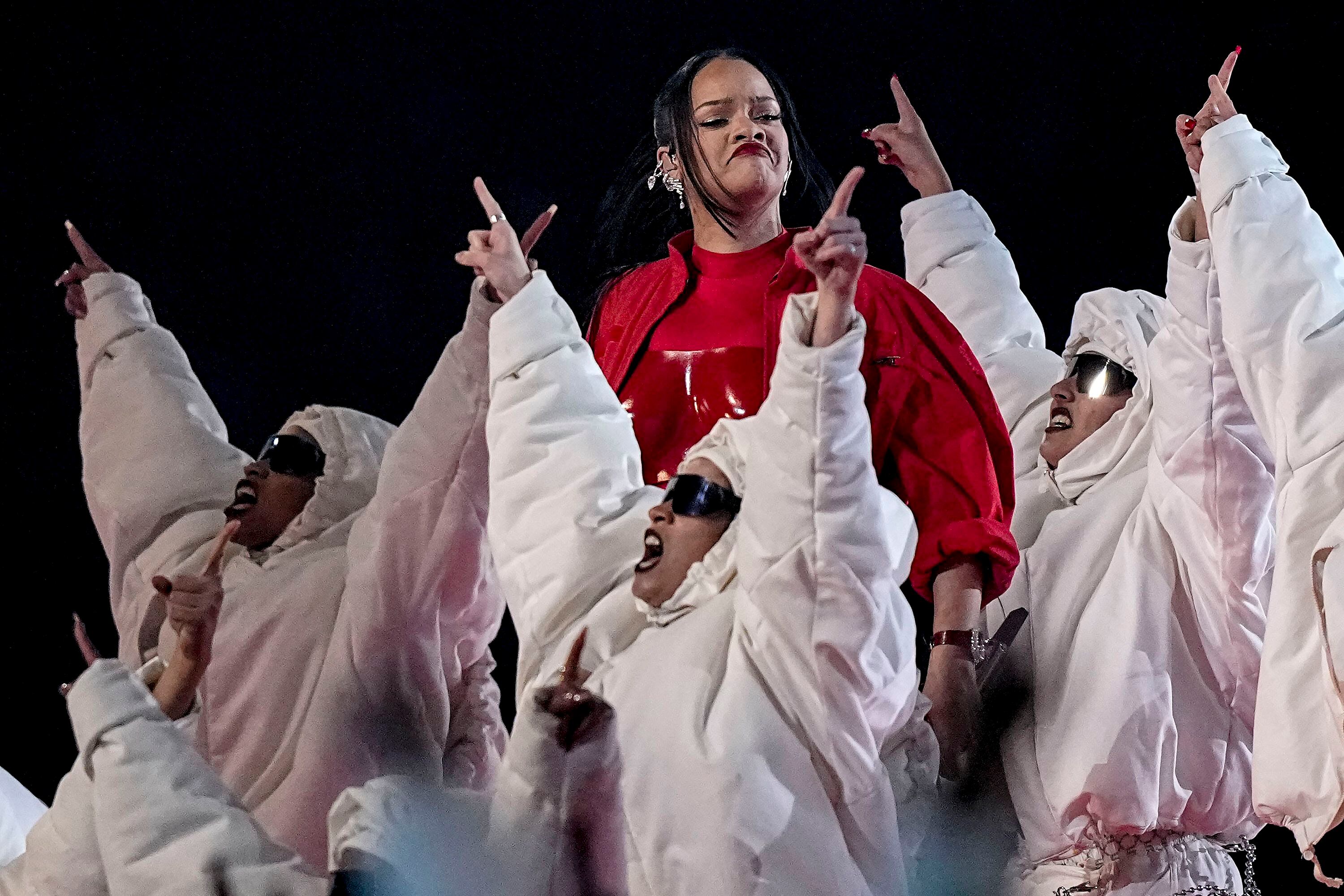 Pregnant Rihanna shines bright during Super Bowl 57 halftime show