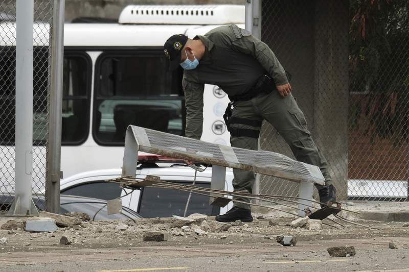 Explosion at Colombian police station leaves 13 injured