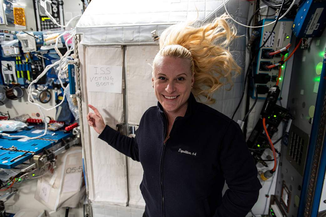 NASA Astronaut Kate Rubins Casts Her Vote from Space