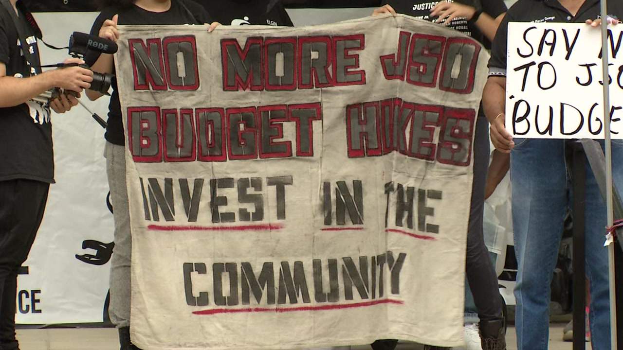 Grassroots groups want City Council to reject JSO budget, re-allocate funds