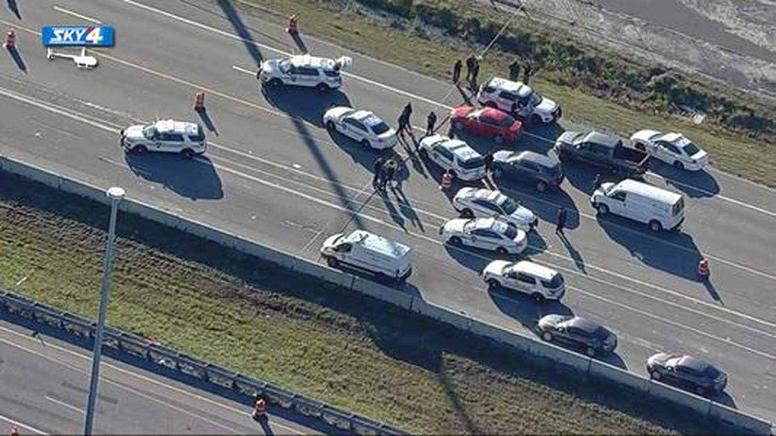 I-10 reopens 10 hours after police shooting of homicide suspect