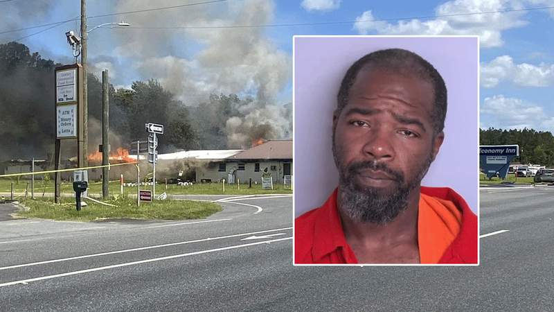 Suspected arsonist arrested as Bradford County motel engulfed in flames