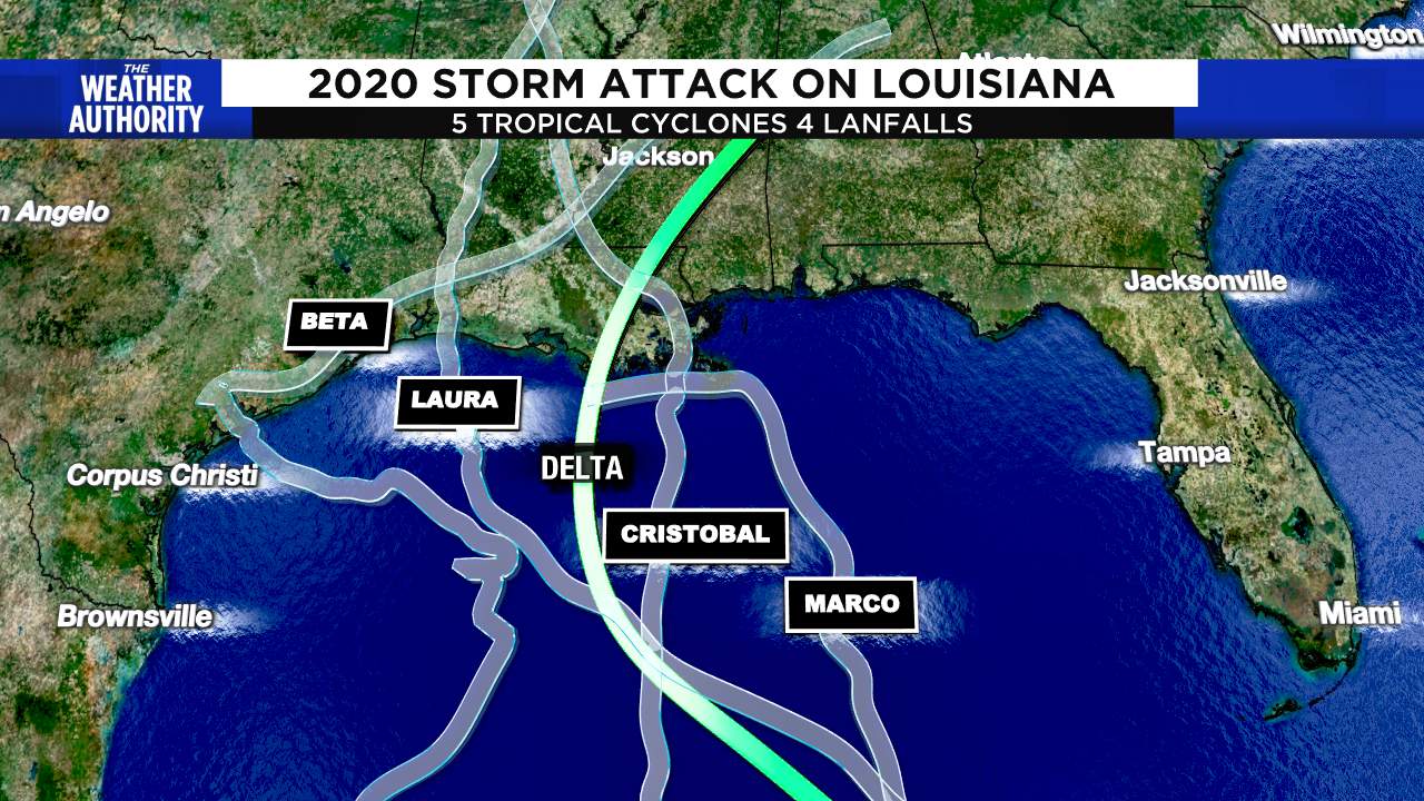 Why do storms keep thrashing Louisiana?