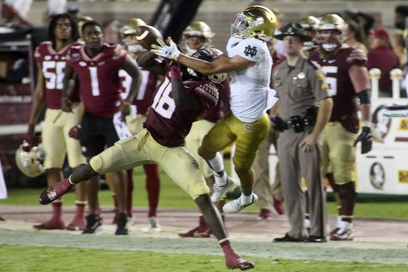 No. 9 Notre Dame escapes with OT victory Florida State