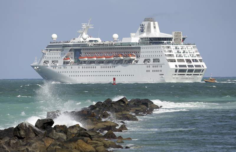 Royal Caribbean opens cruise ship to house visiting rescuers