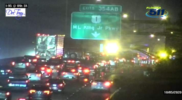 Overnight fatal crash on I-95 at MLK Drive snarls traffic